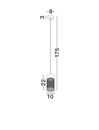 Suspensie exterior MOTLEY LED 9 W, 220-240 V, 395 lm, 3000K, IP65, aluminiu 2