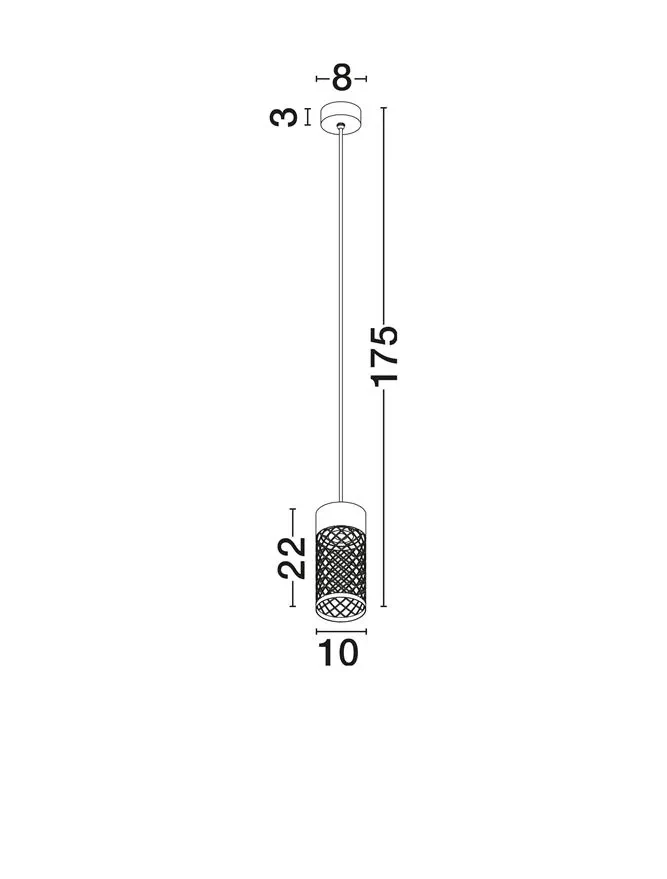Suspensie exterior MOTLEY LED 9 W, 220-240 V, 395 lm, 3000K, IP65, aluminiu 2