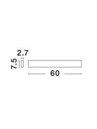 Aplică SELINE LED 22 W, 230 V, 1540 lm, 3000K, IP44, CRI ≥90, aluminiu 9