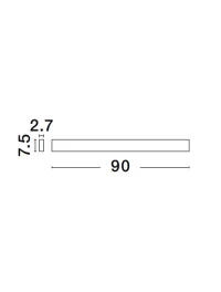 Aplică SELINE LED 36 W, 230 V, 2520 lm, 3000K, IP44, CRI ≥90, aluminiu 5