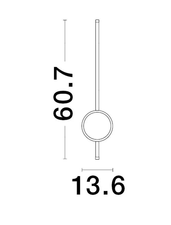 Aplică CLOCK LED 18 W, 220 V, 1260 lm, 3000K, IP20, aluminiu și acril 6