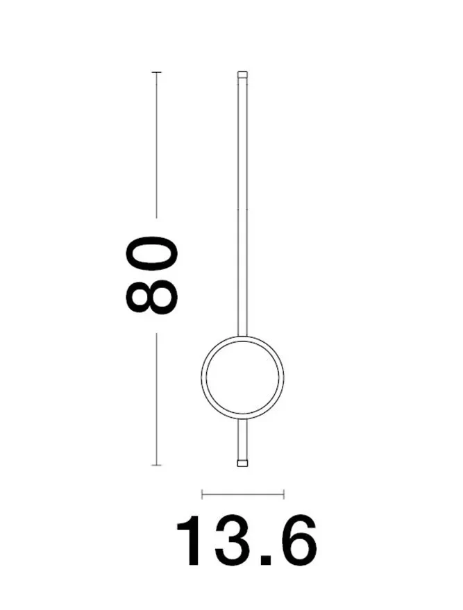 Aplică CLOCK LED 22 W, 220 V, 1560 lm, 3000K, IP20, aluminiu și acril 5