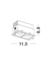Spot SOREL LED 14 W, 220-240 V, 910 lm, 3000K, IP20, aluminiu 3