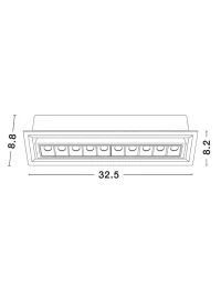 Spot CANTIA 15 W, 220-240 V, 1350 lm, 3000K, IP20, UGR <19, CRI ≥80, aluminiu 2