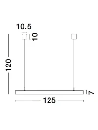 SMART%20LINA LED 16 W, 220-240 V, 960 lm, 3000K, IP20, UGR <8, CRI ≥90, dimmabil, aluminiu 6