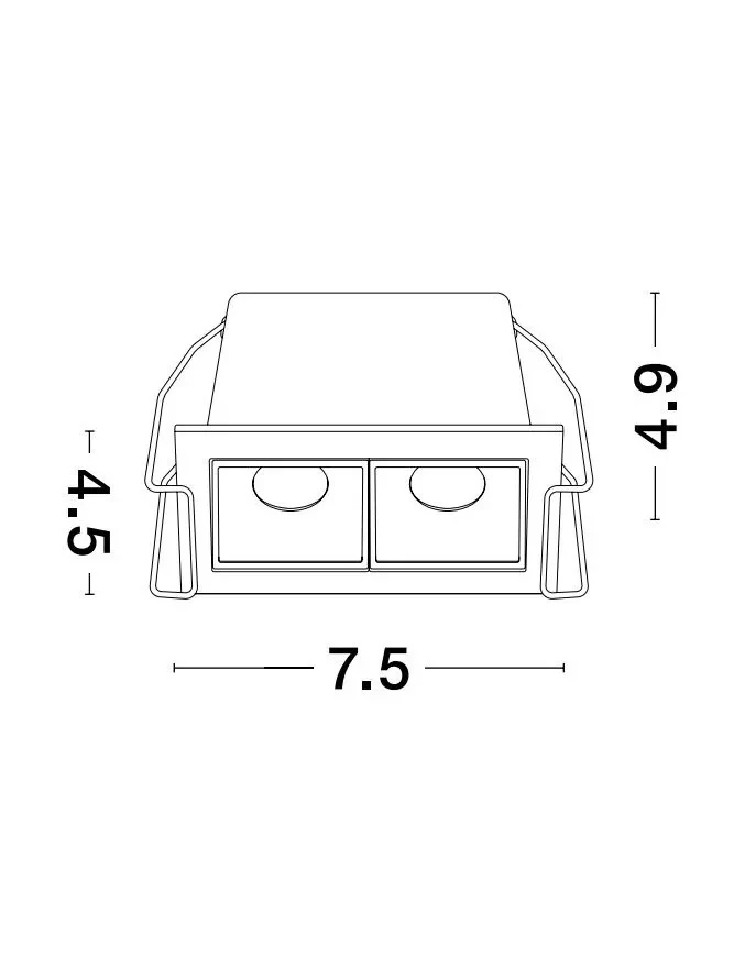Spot AKIRA 5 W, 220-240 V, 331 lm, 3000K, IP20, UGR <19, CRI ≥80, aluminiu 2