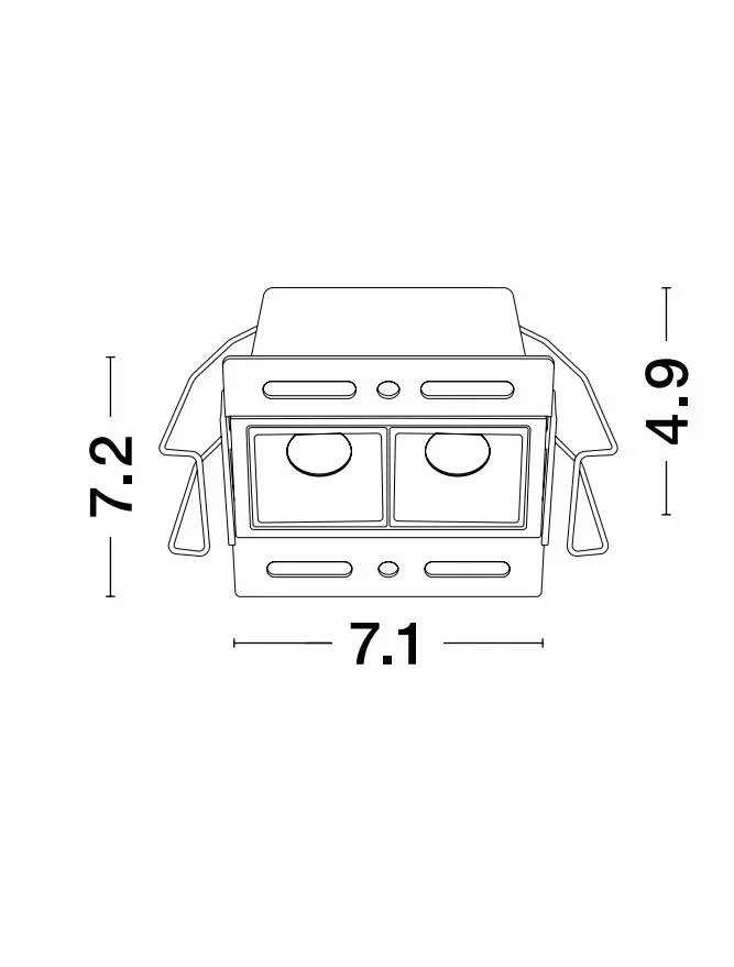 Spot AKIRA 5 W, 220-240 V, 331 lm, 3000K, IP20, UGR <19, CRI ≥80, aluminiu 3