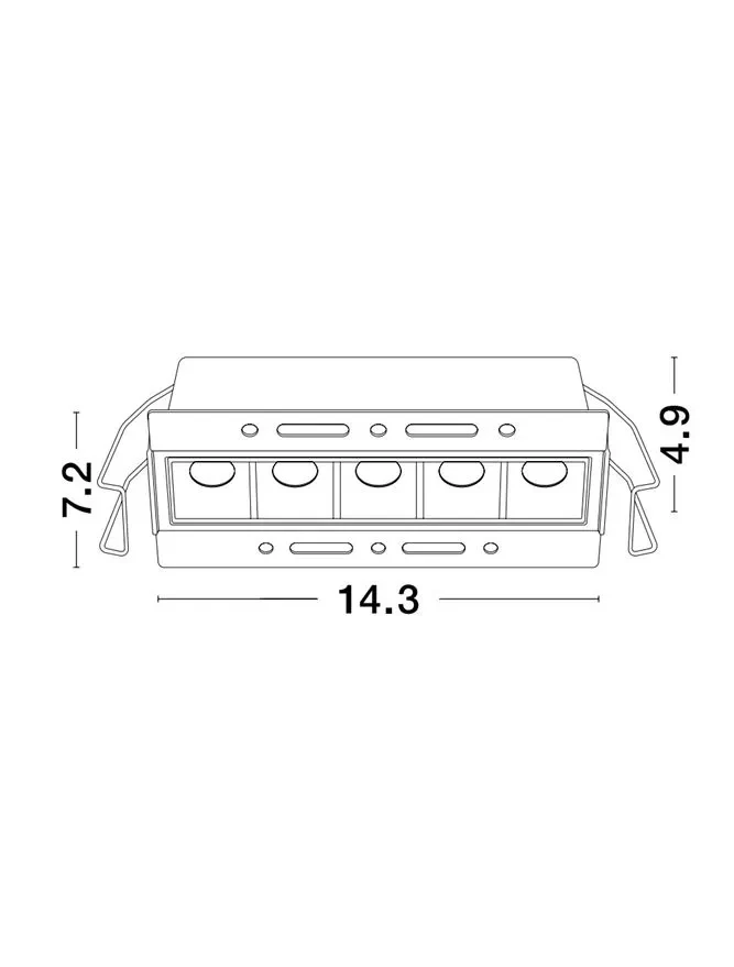 Spot AKIRA LED 11 W, 220-240 V, 743 lm, 3000K, IP20, UGR <19, CRI ≥80, aluminiu 3