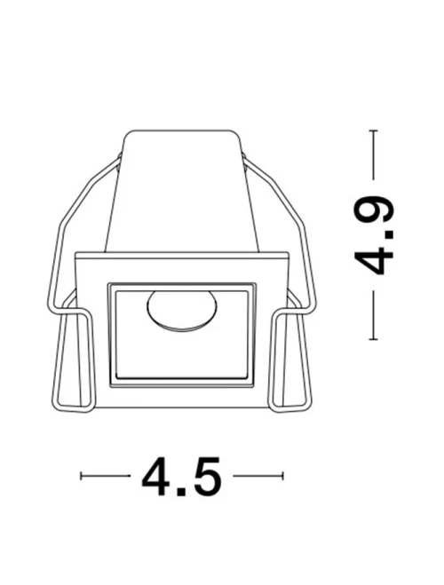 Spot AKIRA 3 W, 220-240 V, 160 lm, 3000K, IP20, UGR <19, CRI ≥80, aluminiu