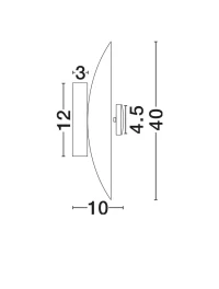 Aplică VELINA LED 5 W, 220-240 V, 310 lm, 3000K, IP20, PMMA și paper 11