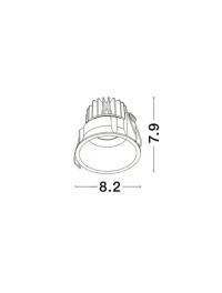 Spot SELENE IP54, aluminiu 2