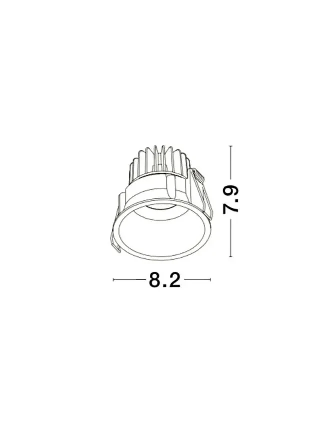 Spot SELENE IP54, aluminiu 2