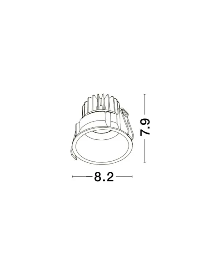 Spot SELENE IP54, aluminiu 3