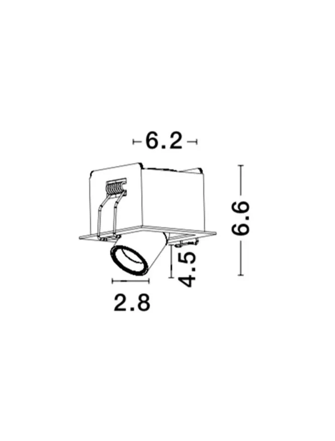 Spot DESERT LED 3 W, 9 V 350 mA, 210 lm, 3000K, IP20, aluminiu 7
