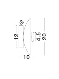 Aplică VELINA LED 5 W, 220-240 V, 310 lm, 3000K, IP20, PMMA și paper 11
