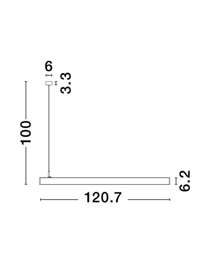 LINA 40 W, 220-240 V, 2800 lm, 4000K, IP20, UGR <19, CRI ≥90, aluminiu 3