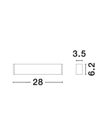 LINA LED 10 W, 220-240 V, 700 lm, 4000K, IP20, UGR <8, CRI ≥90, aluminiu 3