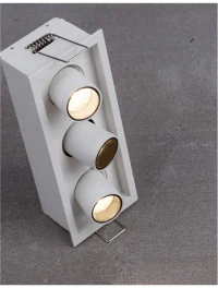 Spot DESERT LED 9 W, 9 V 350 mA, 630 lm, 3000K, IP20, aluminiu