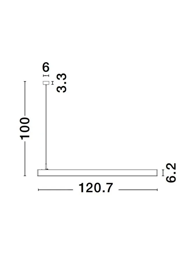 LINA 40 W, 220-240 V, 2800 lm, 4000K, IP20, UGR <8, CRI ≥90, aluminiu 3