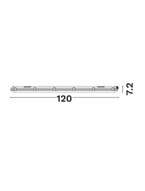 Darma LED 40 W, 220-240 V, 5937 lm, 6500K, IP65, CRI ≥80, pc