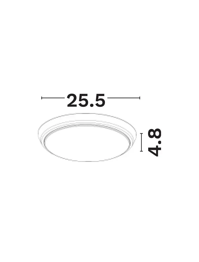 Plafonieră EL202 8-10-12 W, 220-240 V, 3000-4000-6500K, IP65, CCT selectabil, pc 2