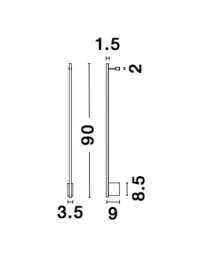 Aplică GROPIUS LED 15 W, 230 V, 507 lm, 3000K, IP20, aluminiu 8