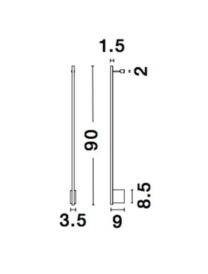 Aplică GROPIUS LED 15 W, 230 V, 507 lm, 3000K, IP20, aluminiu 8