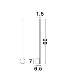 Aplică ADEN LED 10 W, 220-240 V, 362 lm, 3000K, IP20, CRI ≥90, aluminiu 6