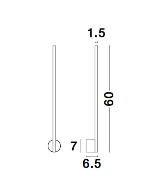 Aplică ADEN LED 10 W, 220-240 V, 362 lm, 3000K, IP20, CRI ≥90, aluminiu