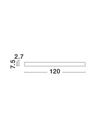 Aplică SELINE LED 44 W, 230 V, 3080 lm, 3000K, IP44, CRI ≥90, aluminiu 6
