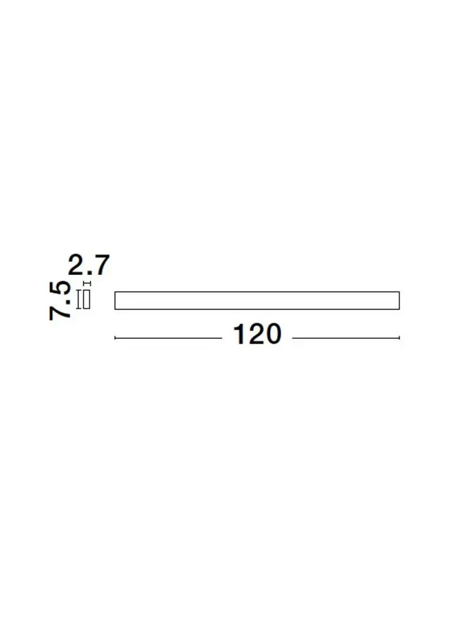 Aplică SELINE LED 44 W, 230 V, 3080 lm, 3000K, IP44, CRI ≥90, aluminiu 6