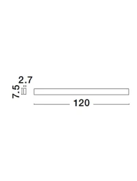 Aplică SELINE LED 48 W, 230 V, 3080 lm, 3000K, IP44, CRI ≥90, aluminiu 9