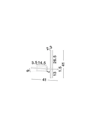 Aplică QUAM LED 14 W, 220-240 V, 633 lm, 3200K, IP20, dimmabil Triac, aluminiu, acril și oțel 10