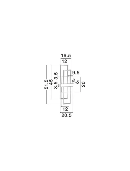 Aplică ALIS LED 8 W, 220-240 V, 202 lm, 3200K, IP20, dimmabil Triac, aluminiu și oțel