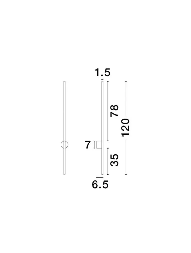 Aplică ADEN LED 20 W, 220-240 V, 725 lm, 3000K, IP20, CRI ≥90, aluminiu 7