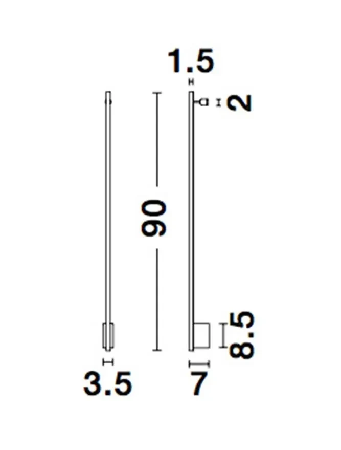 Aplică GROPIUS LED 15 W, 230 V, 507 lm, 3000K, IP20, aluminiu 7
