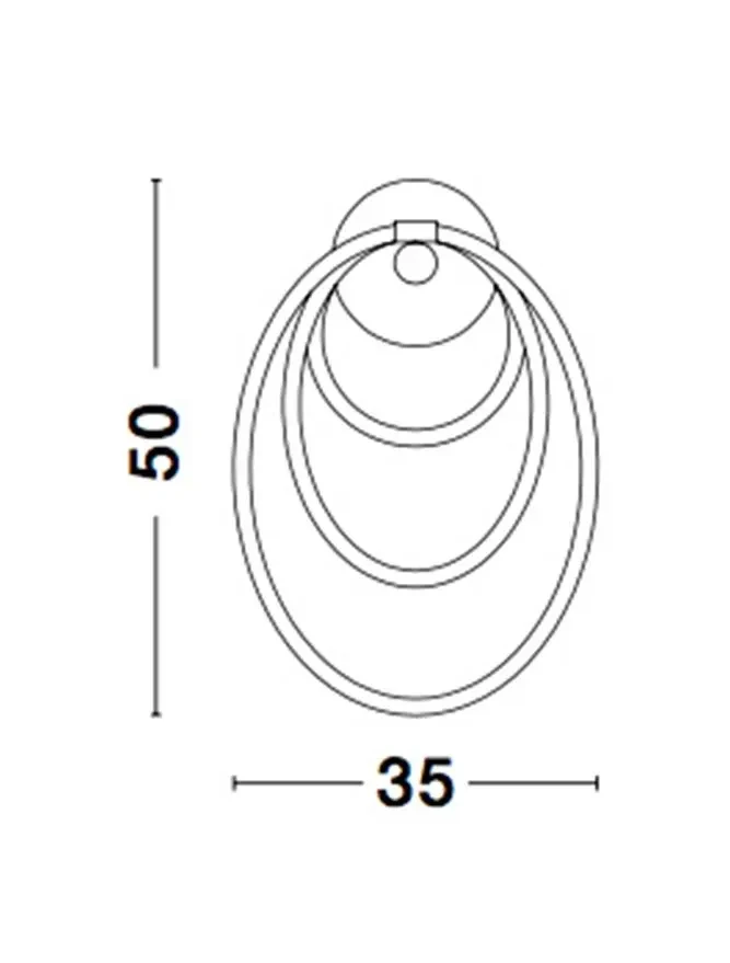 Aplică CERELIA LED 30 W, 230 V, 1861 lm, 3000K, IP20, silicon, metal și alamă 7