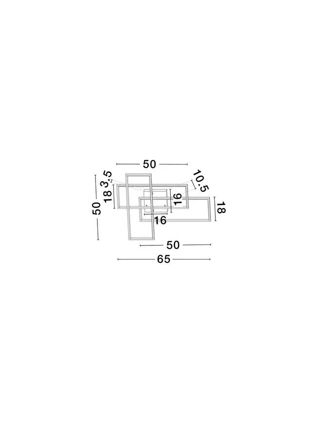 Aplică ALIS LED 48 W, 220-240 V, 2200 lm, 3200K, IP20, dimmabil Triac, aluminiu, acril și oțel 11