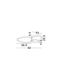Plafonieră ALTUS LED 31 W, 220-240 V, 1787 lm, 3200K, IP20, aluminiu și acril 7