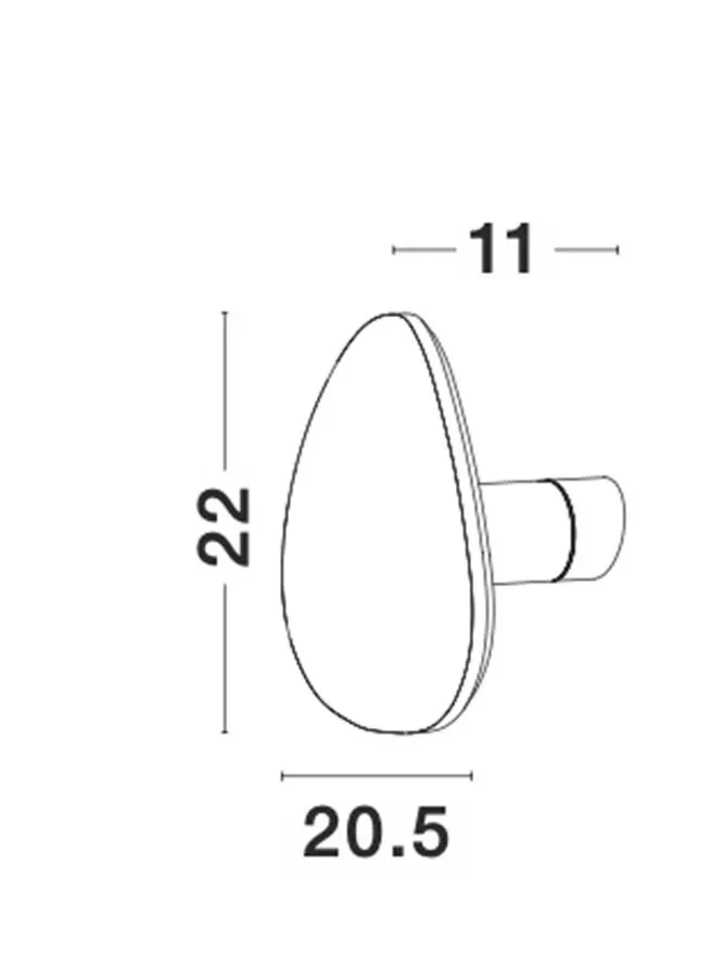 Aplică CRONUS LED 12 W, 220-240 V, 1121 lm, 3000K, IP20, gips 8