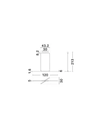 Plafonieră AKRO LED 41 W, 220-240 V, 2253 lm, 2700-3000-4000K, IP20, dimmabil Triac prin DIP switch, aluminiu 7