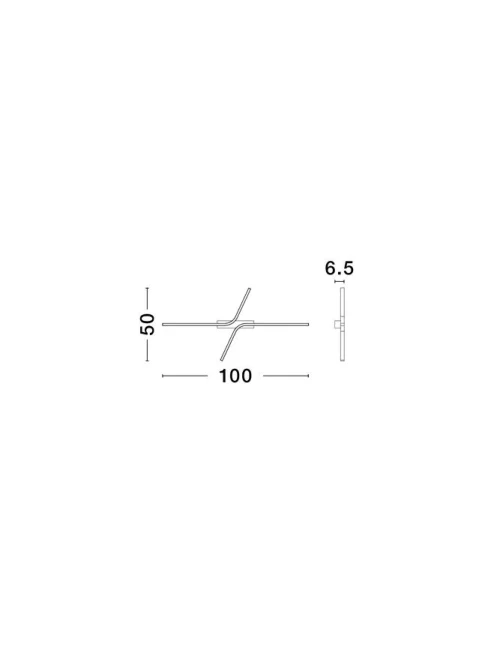 Plafonieră AKRO LED 41 W, 220-240 V, 2795 lm, 2700-3000-4000K, IP20, dimmabil Triac prin DIP switch, aluminiu