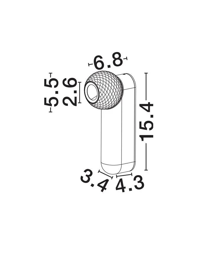Aplică NOTIC LED 7 W, 220-240 V, 455 lm, 3000K, IP20, aluminiu 11