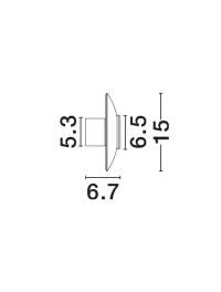Aplică ESTI LED 7 W, 220-240 V, 180 lm, 3000K, IP20, aluminiu și sticlă 9