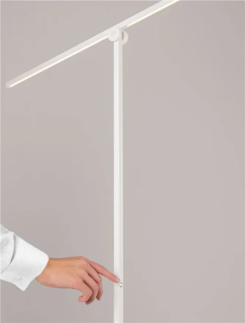 Lampadar TENSO LED 24 W, 220-240 V, 909 lm, 3000K, IP20, dimmabil tactil în 3 trepte, aluminiu