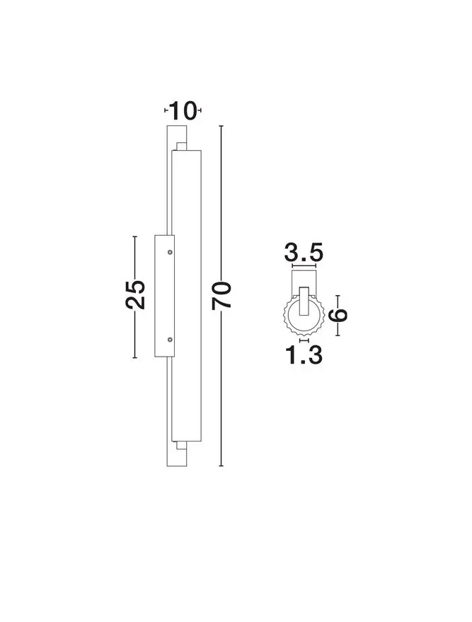 Aplică GLOVIA LED 17 W, 220-240 V, 788 lm, 2700-3000K, IP20, CCT selectabil prin DIP switch, aluminiu și sticlă 10