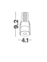 Spot MiniOne%20Special%20Lenses 8 W, 36 V 200 mA, 2700K, IP20, aluminiu 5
