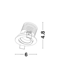 Spot TIF 2 W, 3 V, 148 lm, 3000K, IP20, aluminiu 8