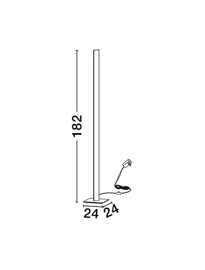 Lampadar EDEL LED 30 W, 220-240 V, 1202 lm, 3000K, IP20, aluminiu și oțel 7