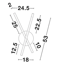 Aplică RESLIN LED 18 W, 220 V, 890 lm, 3000K, IP20, aluminiu și acril 9